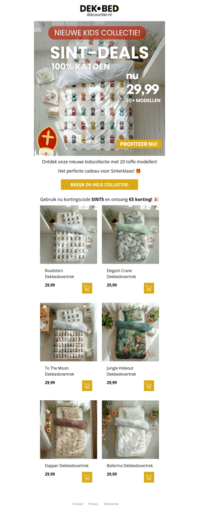 Sint-Deals: (nieuwe) Kids collectie