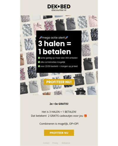 2e + 3e GRATIS!