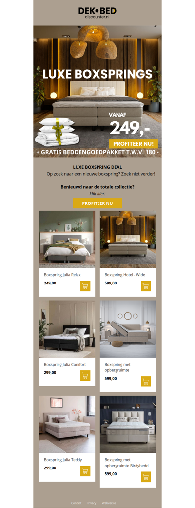 Boxspring SALE: vanaf €249 [OP=OP]