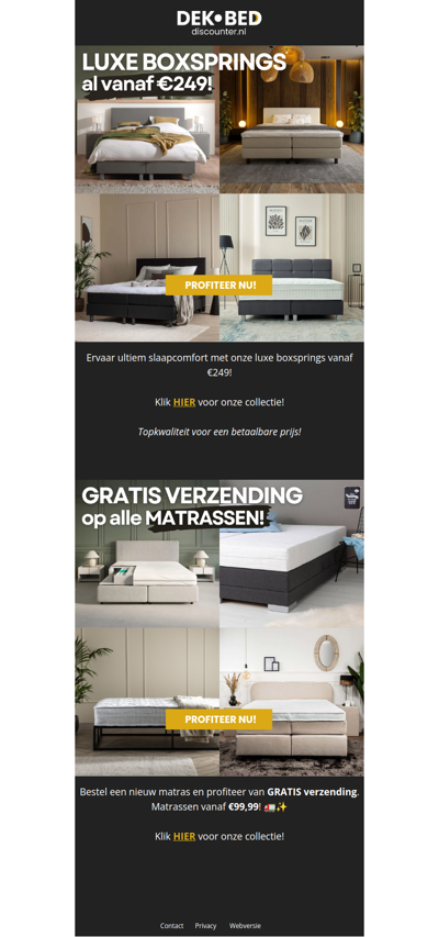 Boxsprings & Matrassen Deals! ✨