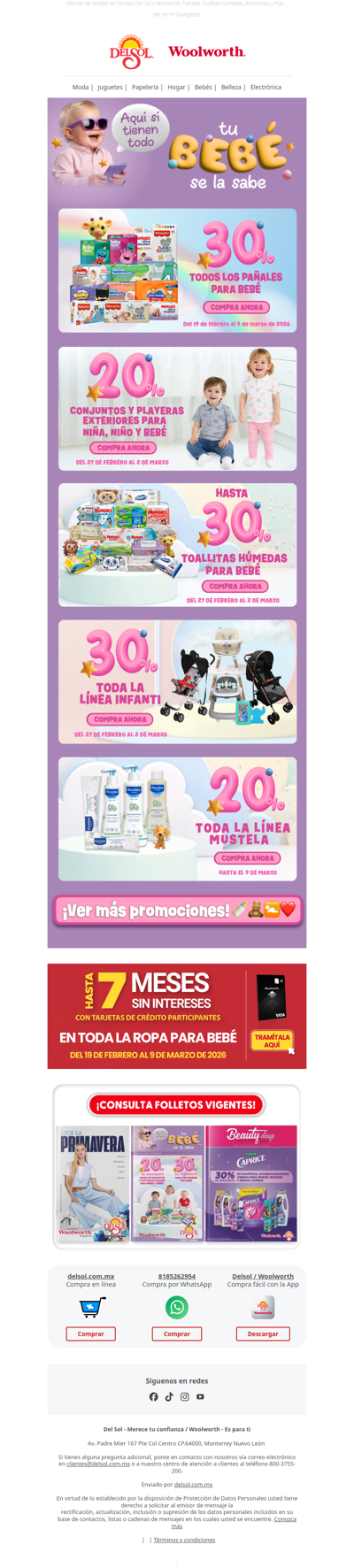 Hasta 30% en toallitas y más 🍼 Tu bebé se la sabe