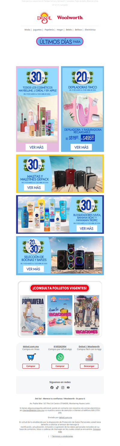 ¡Últimos días para armar tus Vacaciones! 🏝️👙🥳