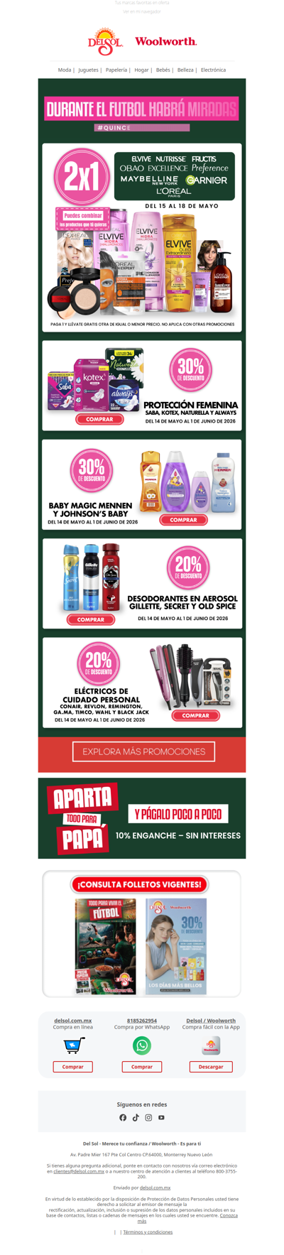 2x1 en L’Oréal, Maybelline, Garnier y más 💄✨