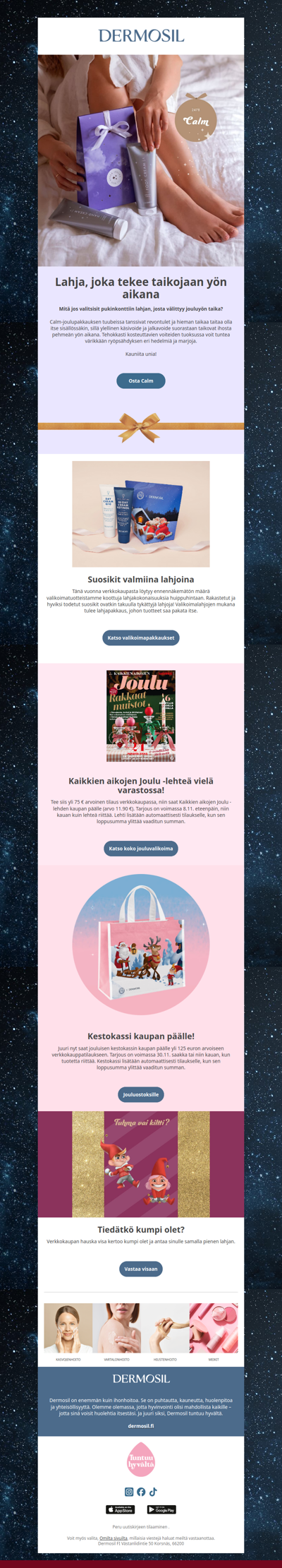 Lahjaksi jouluyön taikaa?