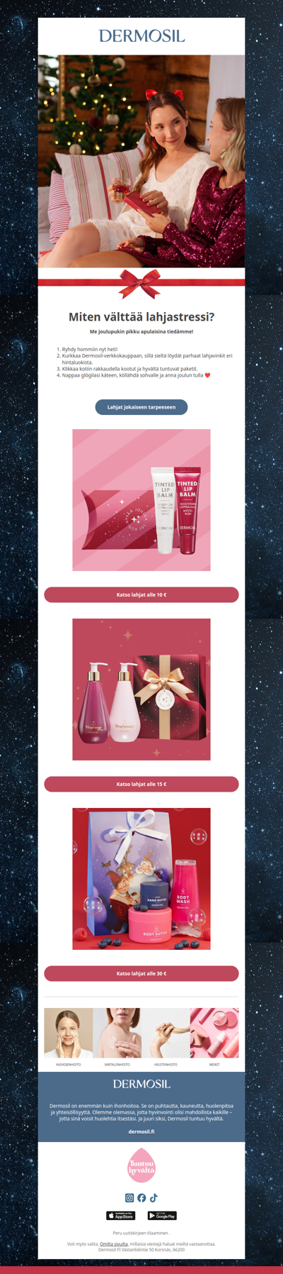 Lahjoja jopa alle kympillä 🎁