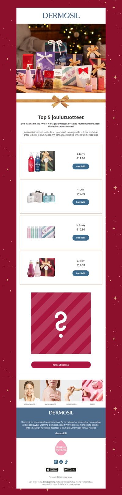 Top 5 joulutuotteet!