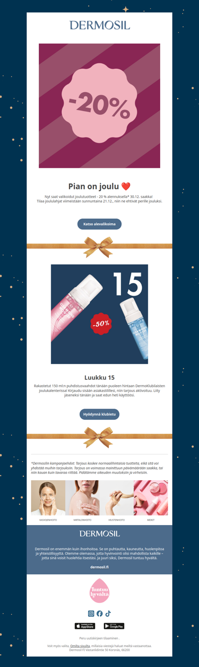 Jouluale! Joulutuotteita - 20 %