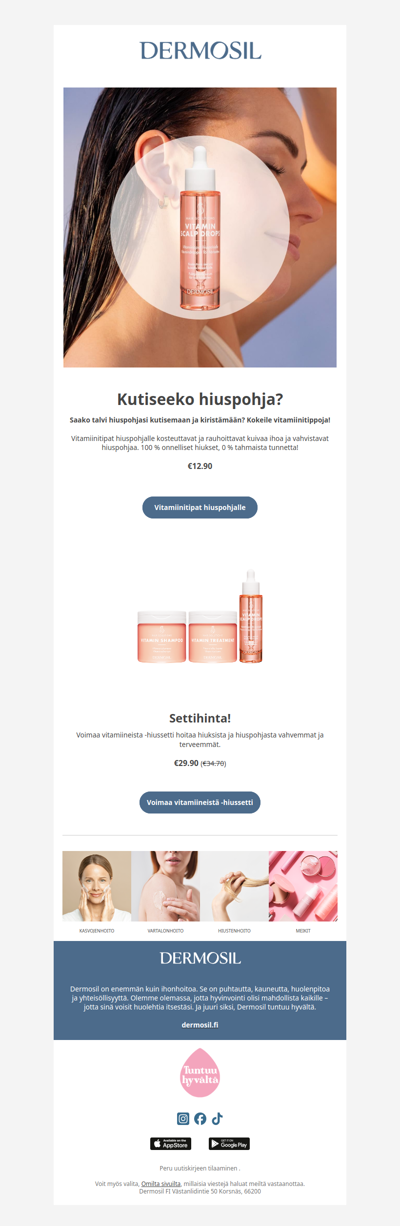 Kutiseeko hiuspohja?