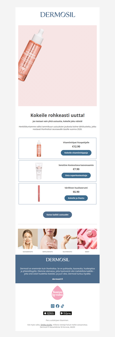 Jos testaat vain yhtä...