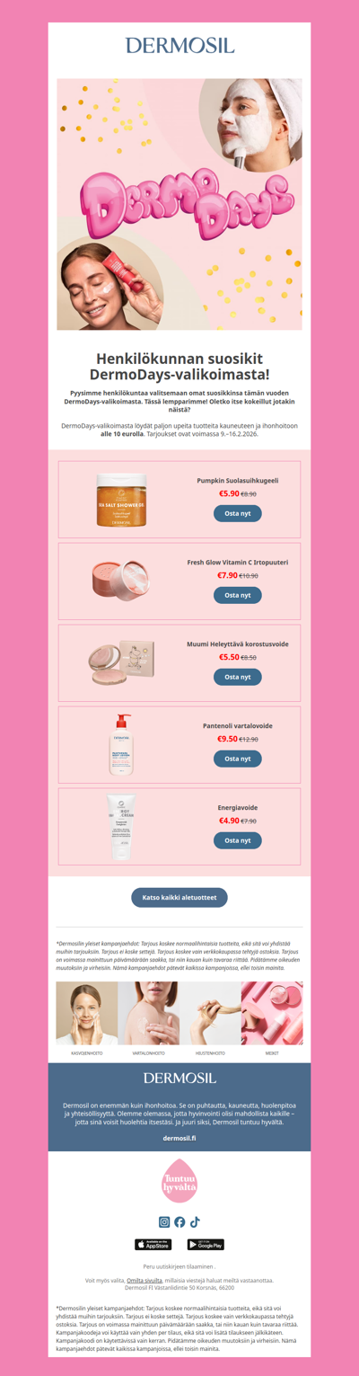 DermoDays – henkilökunnan suosikit 🤩