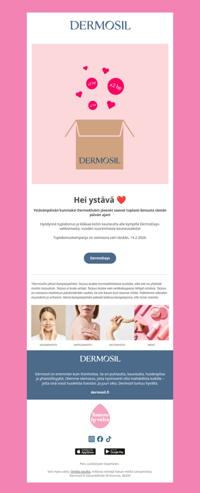 Tuplabonuspäivä klubilaisille