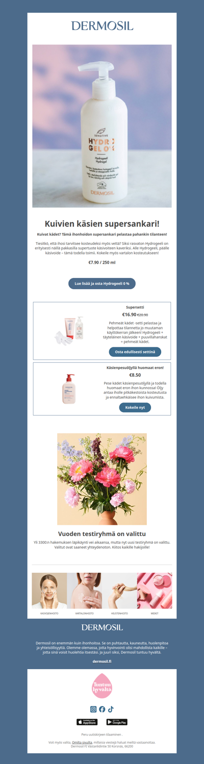 Kuivat kädet? Tämä pelastaa!