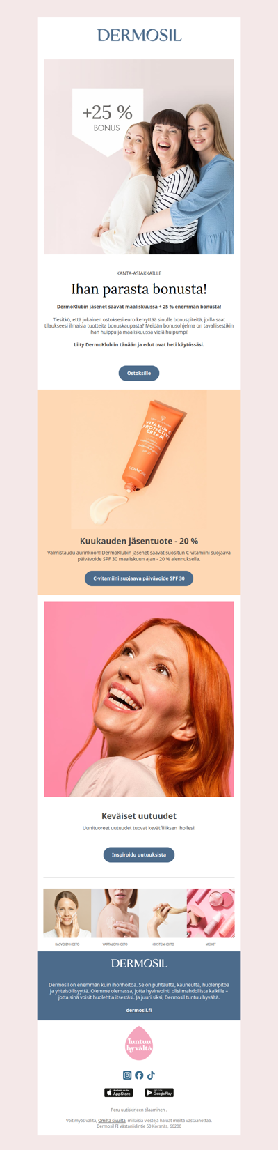 + 25 % enemmän bonusta