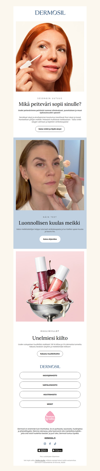 Mikä peiteväri sopii sinulle?