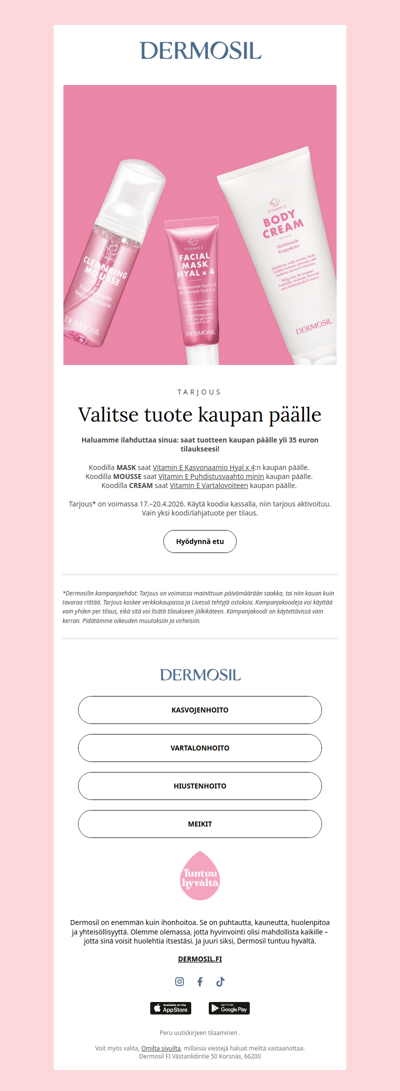 Tarjouskoodi sinulle!