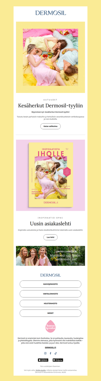 Uudet sesonkituotteet 🍓🍐🍋