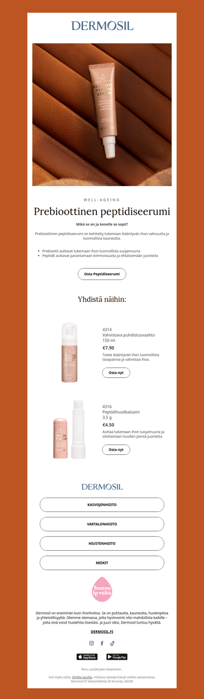 Opi prebiootit ja peptidit