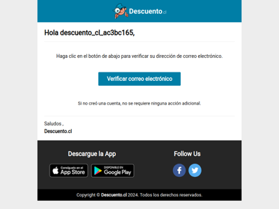 Verifique su dirección de correo electrónico