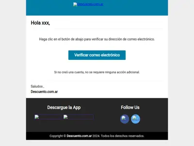 Verifique su dirección de correo electrónico