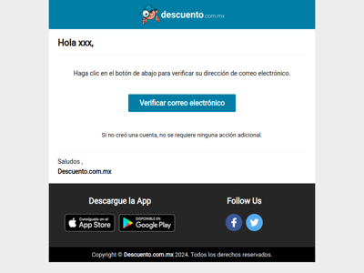 Verifique su dirección de correo electrónico