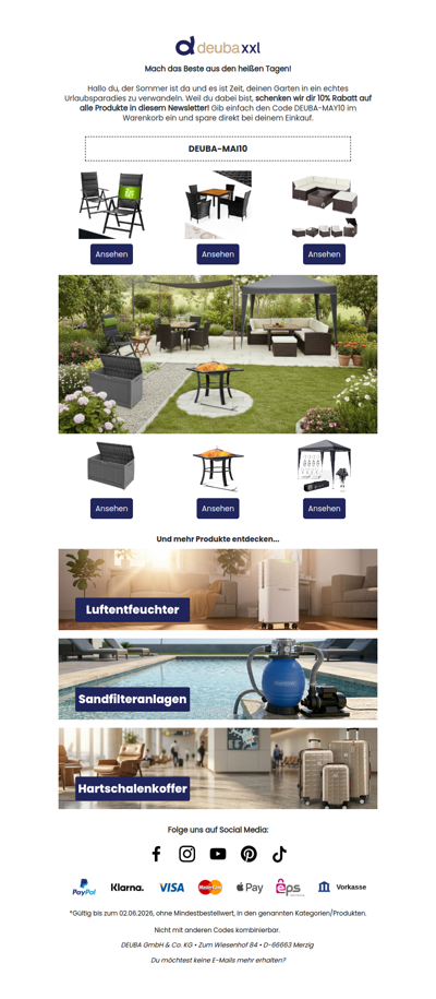 Im Mai: 10 % auf deine Outdoor-Favoriten