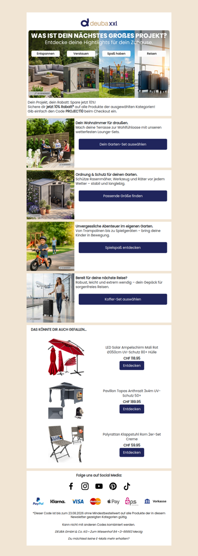Sommeraktion: 10% Rabatt sichern!