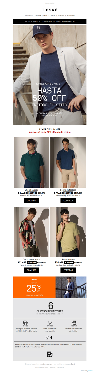 Nuestros elegidos para el fin de semana | ¡Aprovechá hasta 50% OFF en todo el sitio!