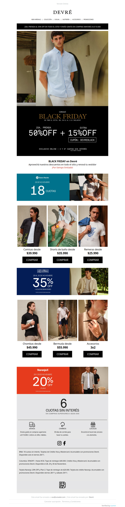 BLACK FRIDAY 💣 | 15% EXTRA con cupón DEVREBLACK en todo el sitio - ¡Acumulable con 2da al 50!
