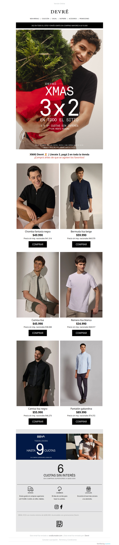 🎁 XMAS Devré | Regalá para Navidad y aprovechá el 3x2 en todo el sitio ✨
