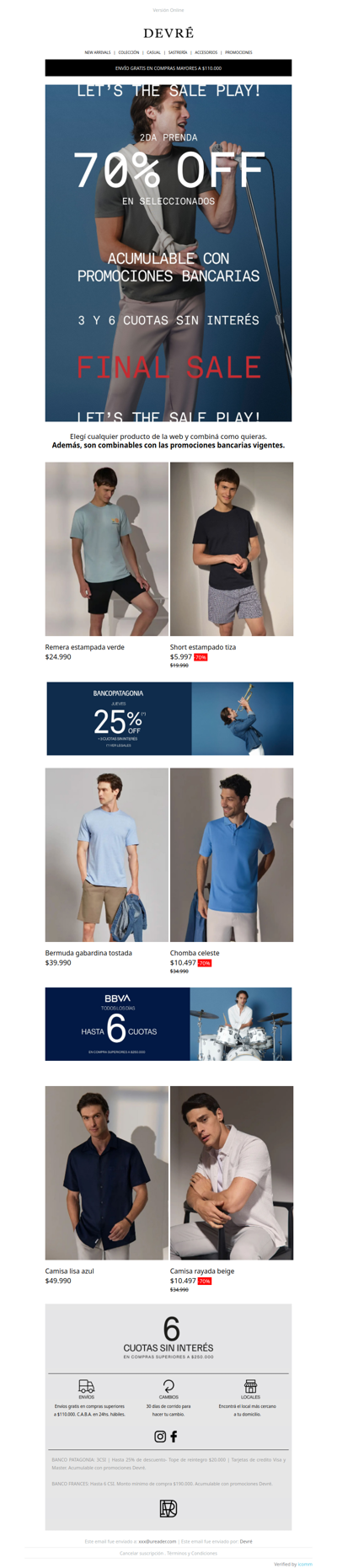 🔥 FINAL SALE: 70% OFF en la 2da unidad  | ¡Combiná y llevá tus favoritos!