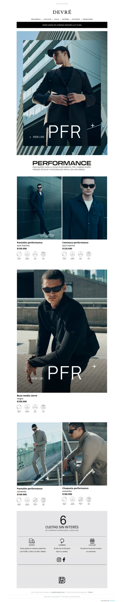 New line PFR+ _ PERFORMANCE | Prendas técnicas y funcionales para el día a día