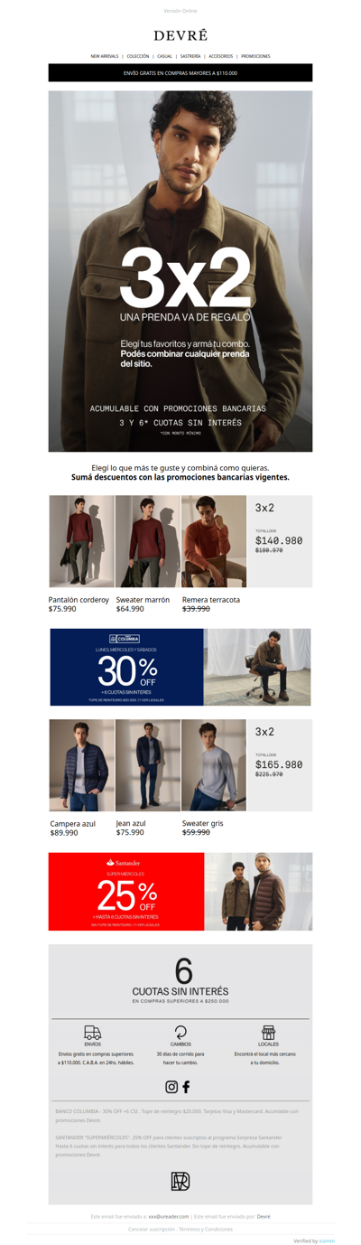 🔥 Sweaters desde $49.990 | 3x2 en colección FW26