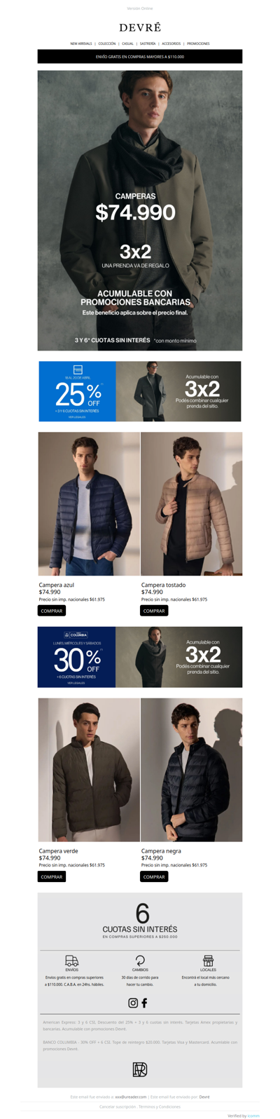 📢 Camperas $74.990 | 3x2 en todo el sitio web ¡Combiná tus favoritos!