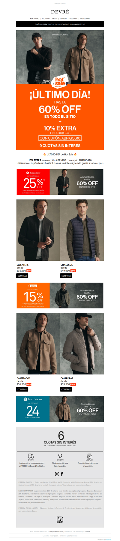🔥 HOT SALE | ÚLTIMO DÍA: Hasta 60% OFF + 10% EXTRA 🔥