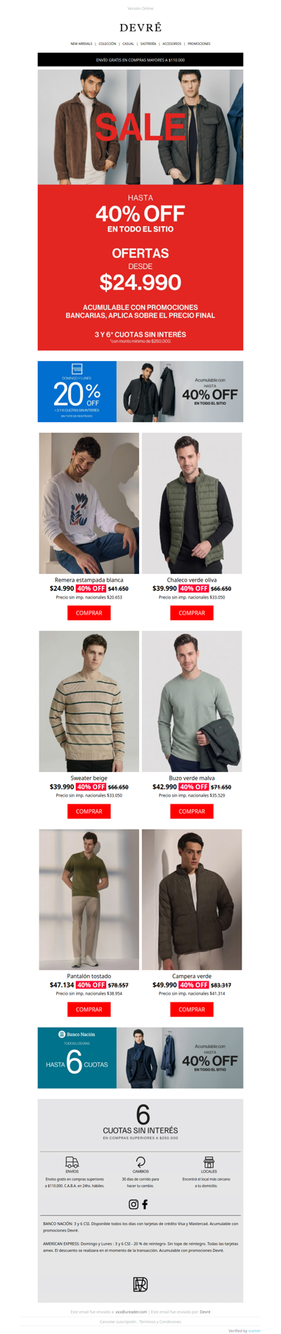 Comenzó el SALE ❄️| ¡Hasta 40% OFF en TODO el sitio!
