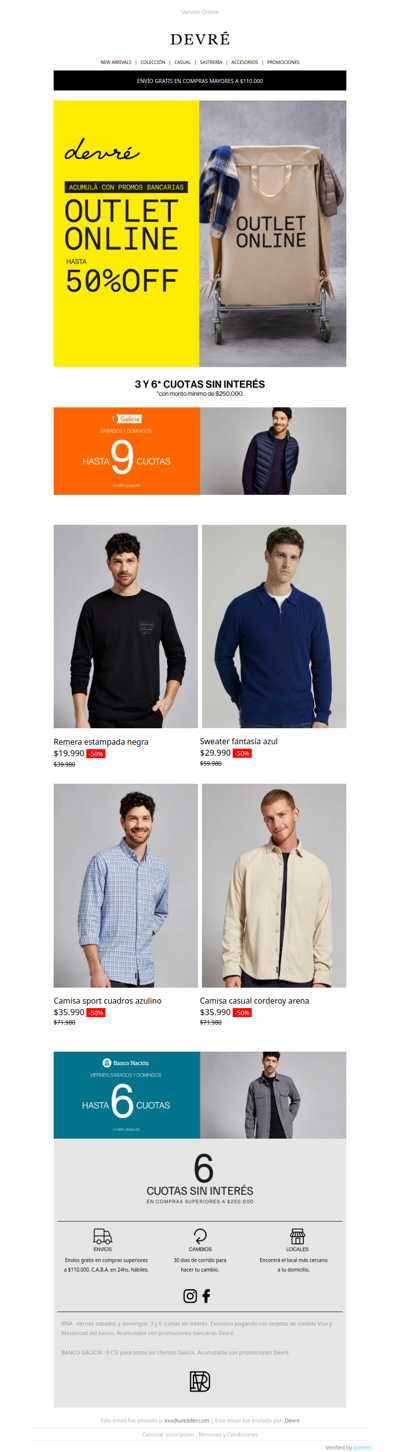 ✨ ¡OUTLET ONLINE! | Aprovechá hasta 50% OFF