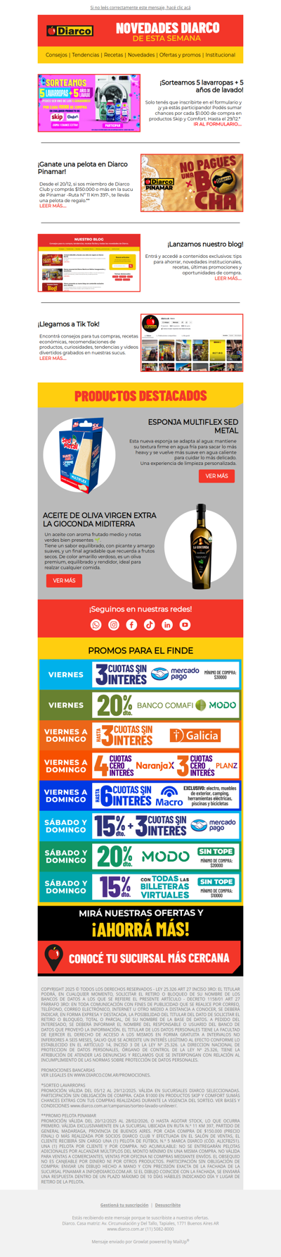 Sorteos, premios y lanzamientos, ¡mirá las novedades! 🤓