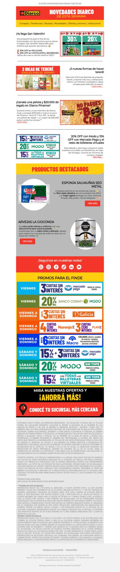 Lo mejor de la semana ya está acá ✅