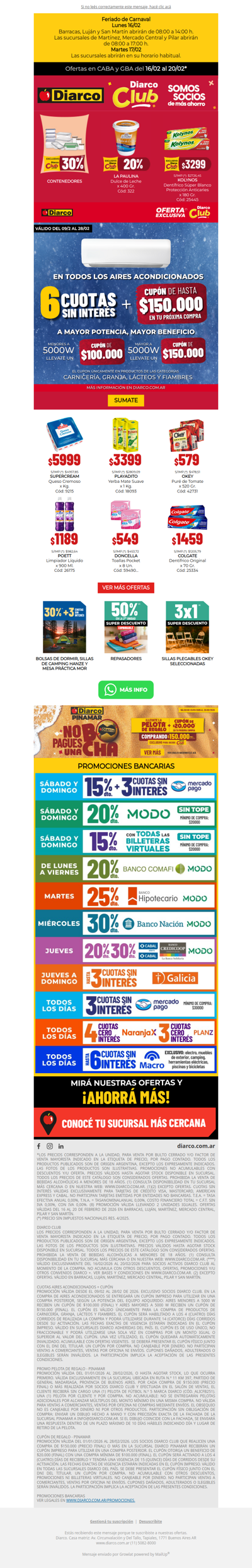 Que el feriado no te agarre desprevenido 😉