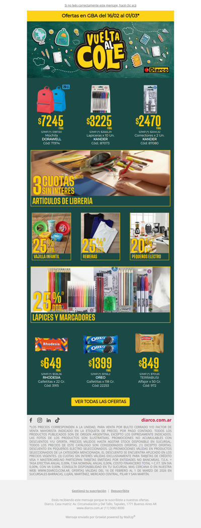 ¡Liquidación de Vuelta al Cole! 🎒🎉