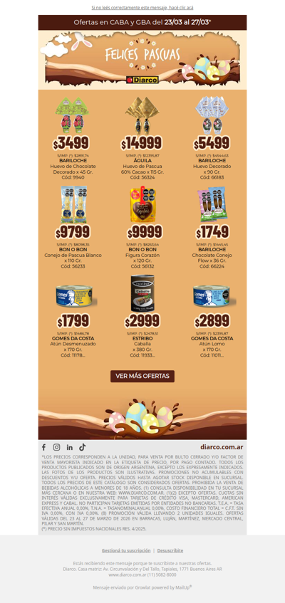 Especial de PASCUAS por tiempo limitado 🐰🍫