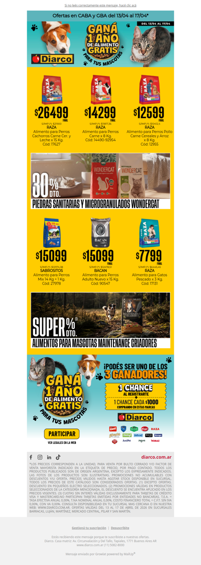 ¡Ganá 1 año de Alimento para Mascotas! 🐶🐾