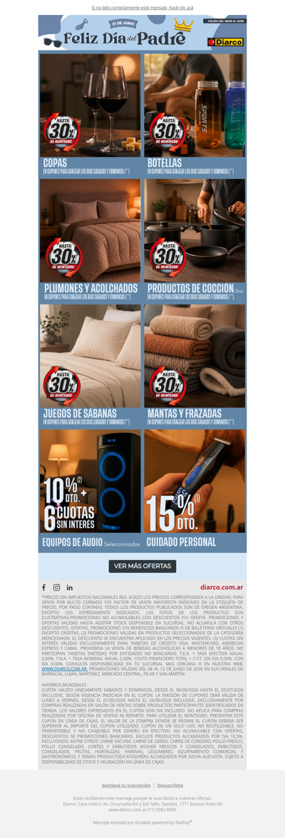 Descuentos y reintegros para sorprender a papá 🎁