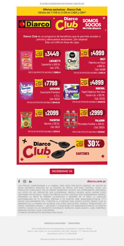 Hay algo nuevo esperándote en Diarco Club 👀