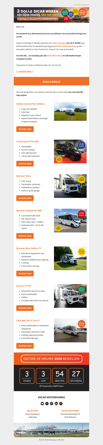 Nog maar 4 dagen om van mega kortingen te genieten!