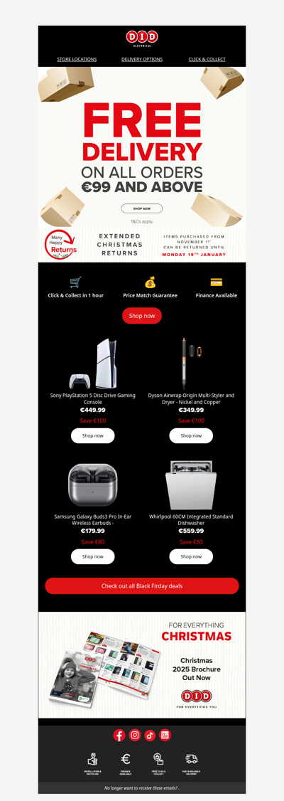 Get FREE Delivery now! 🚨