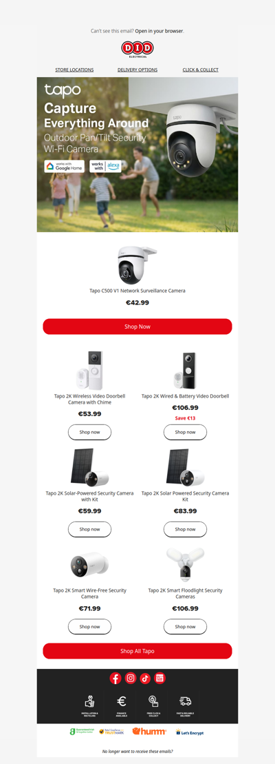 Capture everything with Tapo Security Cameras!