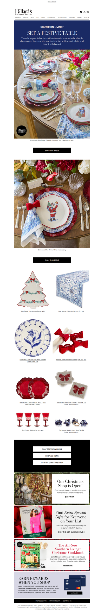 Southern Living®: Set a Festive Table