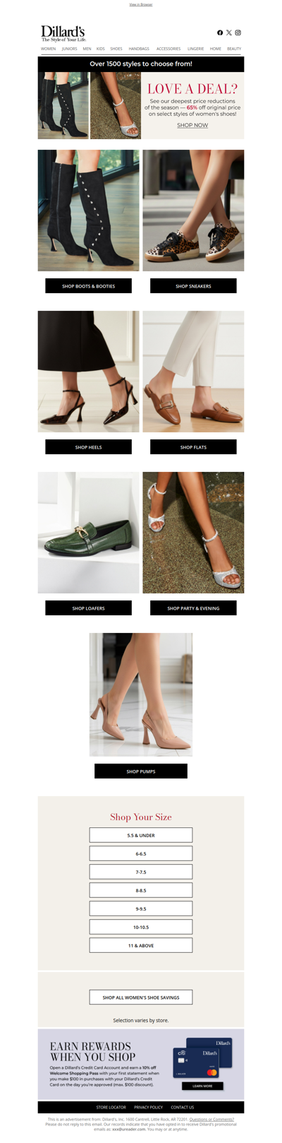 Love a Deal?  65% Off Women's Shoes