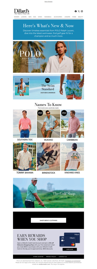 Whats Happening in Mens on Dillards.com